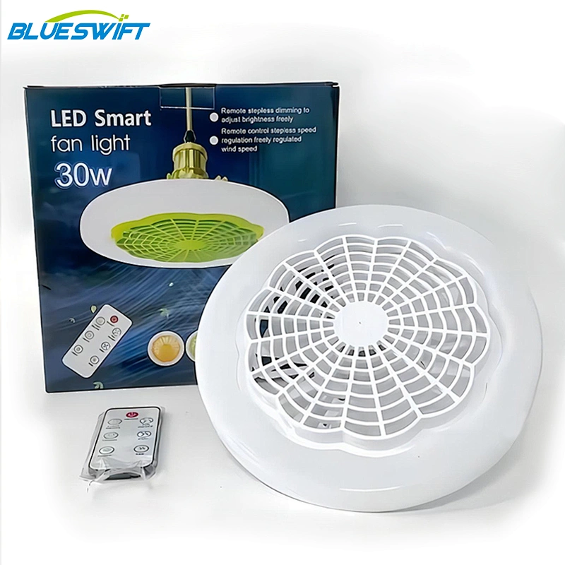 LED Lámpara de Ventilador Multi-funcional 86-265V 18W E27 Base Blanco Frío UFO Mini Bombilla de Techo Luz de Enfriamiento Personalizada