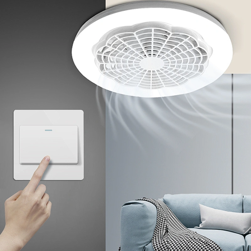 LED Lámpara de Ventilador Multi-funcional 86-265V 18W E27 Base Blanco Frío UFO Mini Bombilla de Techo Luz de Enfriamiento Personalizada