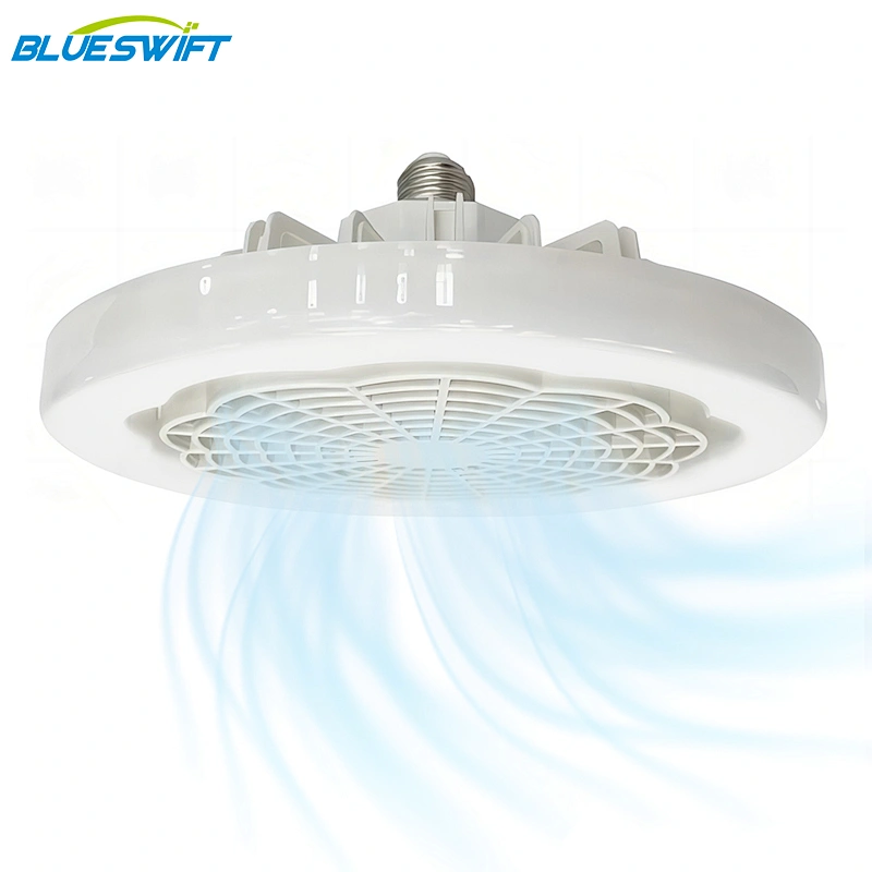 LED Lámpara de Ventilador Multi-funcional 86-265V 18W E27 Base Blanco Frío UFO Mini Bombilla de Techo Luz de Enfriamiento Personalizada